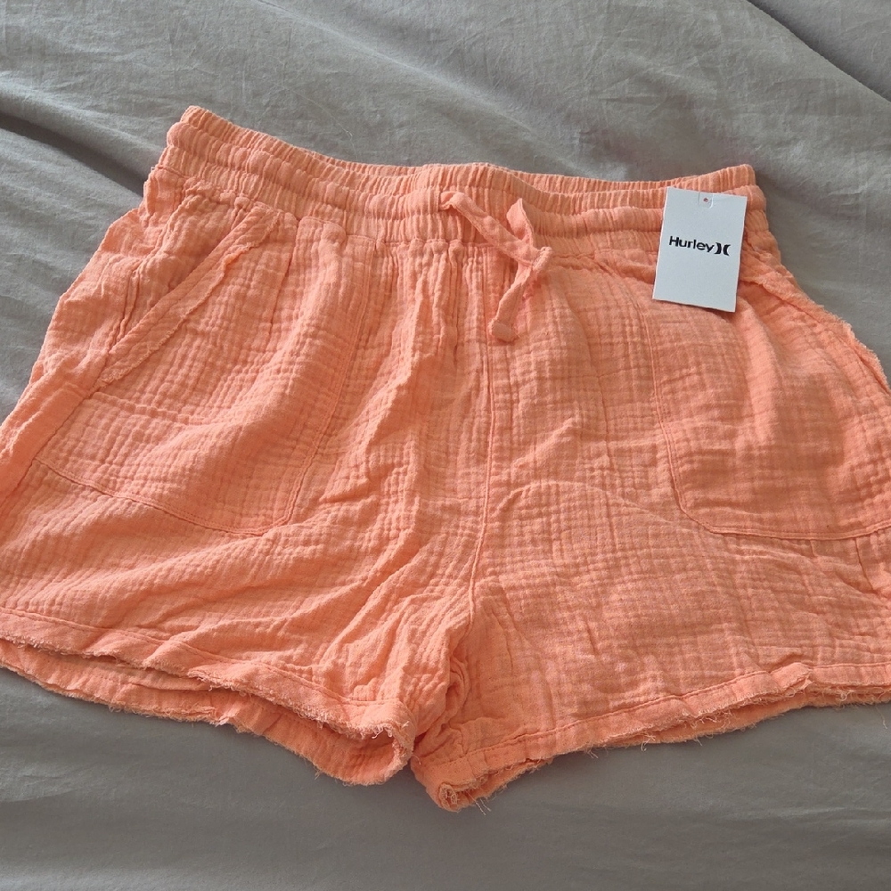 Hurley Women's Coral Athletic Shorts